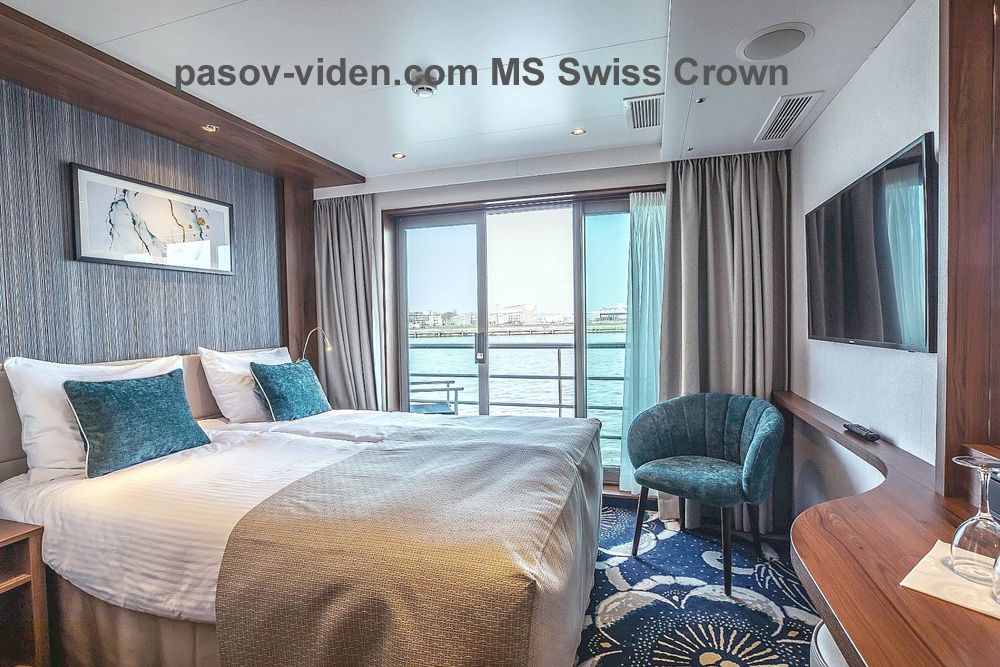 MS Swiss Crown - kabina horni palube