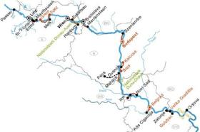 Tour to the Iron Gate on MS Primadonna - map